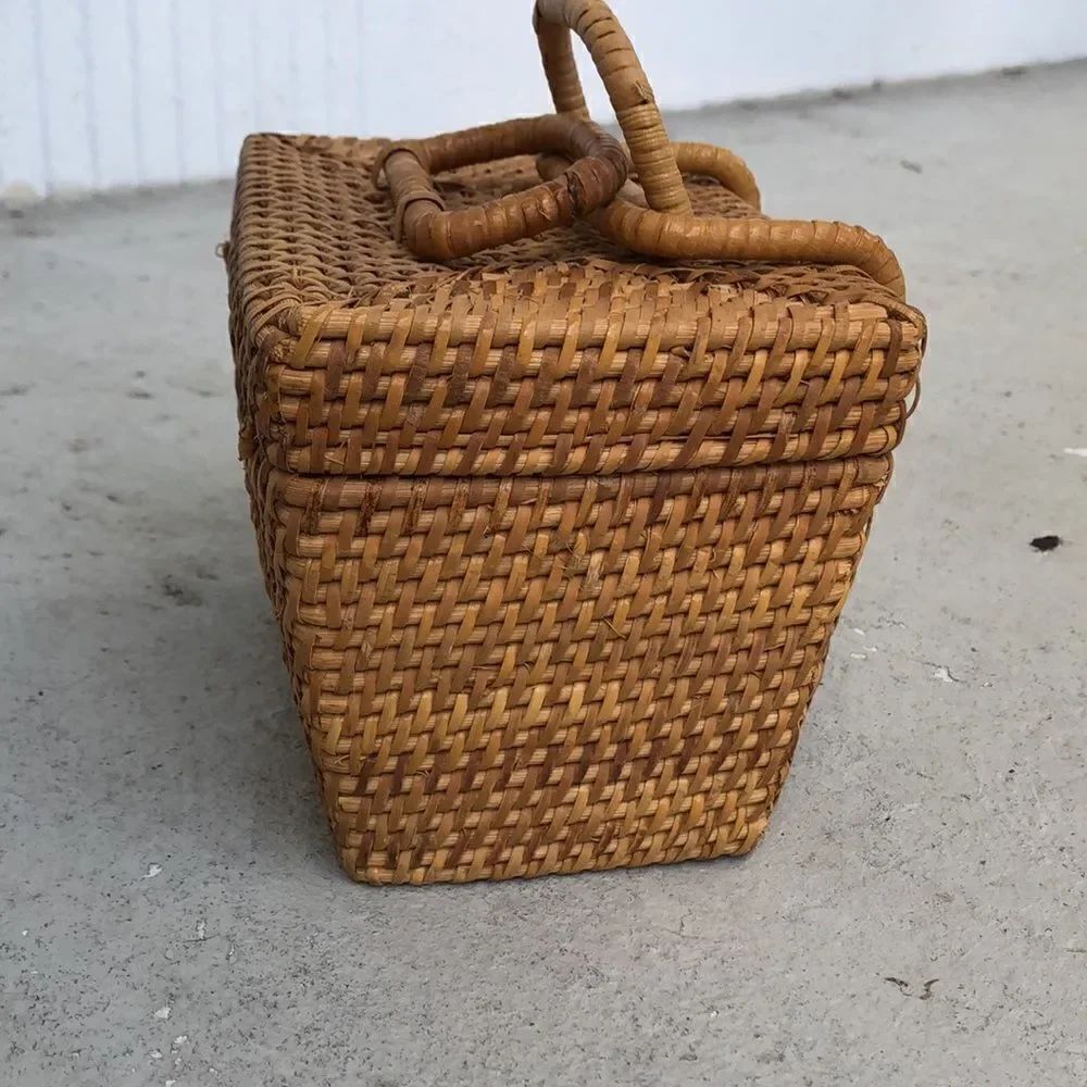 Vintage rattan bag   - Picture 2 of 7
